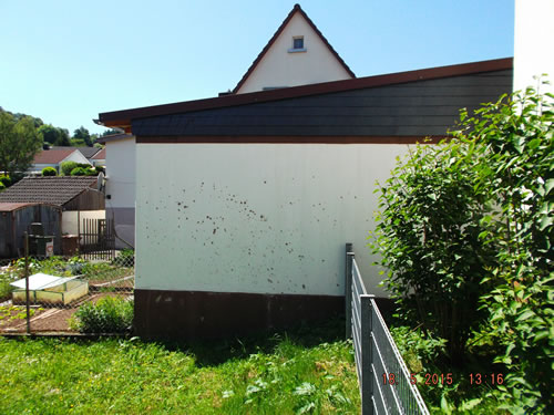 Verschmutzung Garage